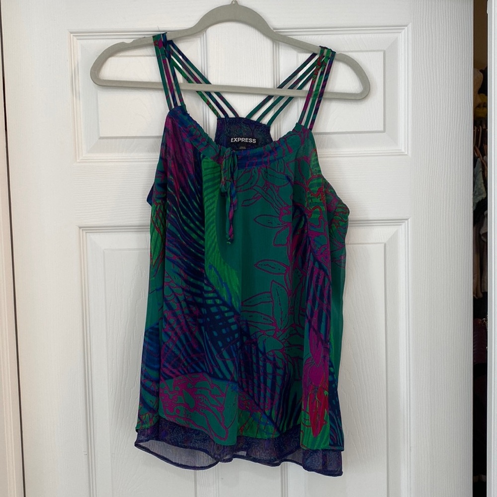 Express tropical print tank